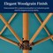 Best Choice Products 10ft Outdoor Woodgrain Pattern Steel Market Patio Umbrella w/ Crank, Tilt